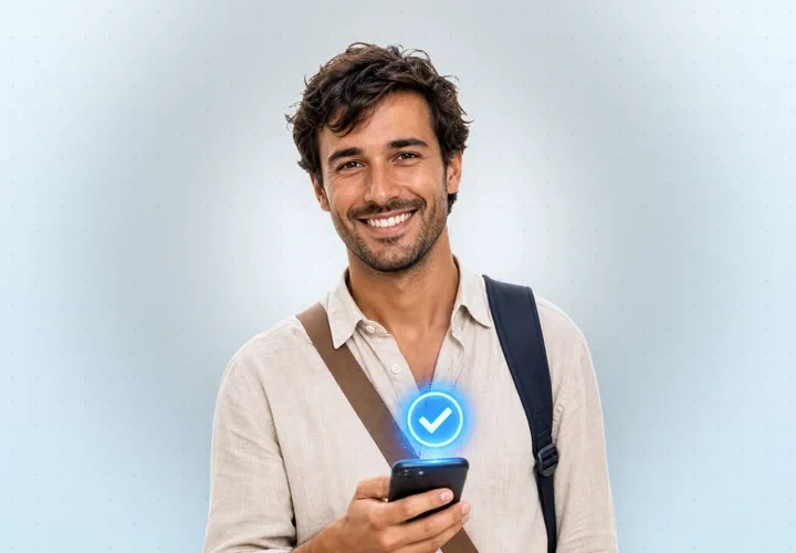 Guest verified with a live selfie matched to the ID